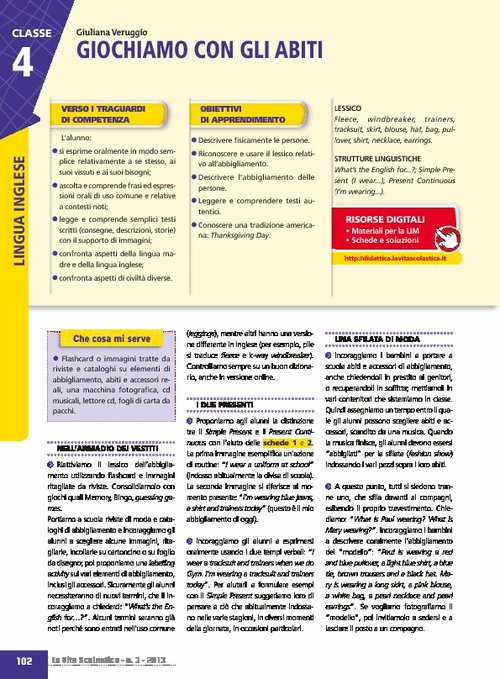 Giochiamo con gli abiti | Giunti Scuola Giochiamo con gli abiti | Giunti Scuola