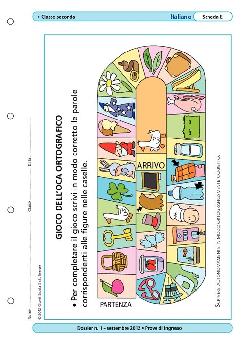 Gioco dell'oca ortografico | Giunti Scuola Gioco dell'oca ortografico | Giunti Scuola
