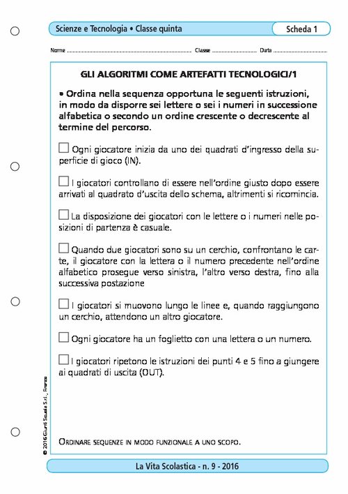 Gli algoritmi come artefatti tecnologici/1 | Giunti Scuola