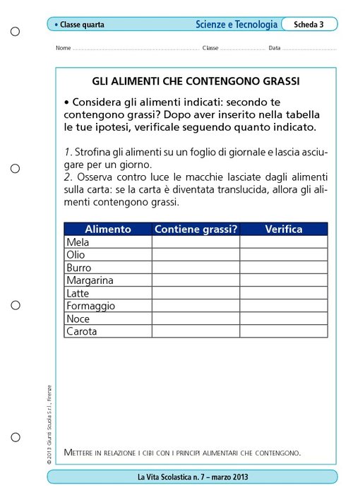 Gli alimenti che contengono grassi | Giunti Scuola Gli alimenti che contengono grassi | Giunti Scuola