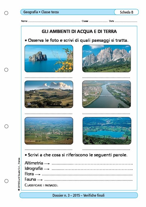 Gli ambienti di acqua e di terra | Giunti Scuola Gli ambienti di acqua e di terra | Giunti Scuola