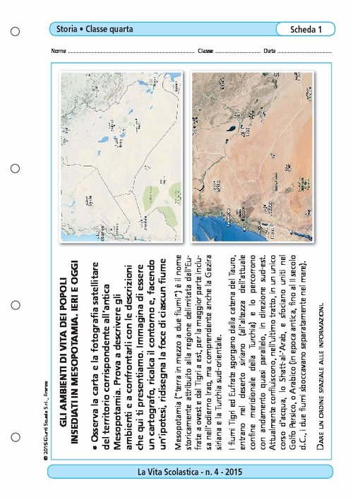 Gli ambienti di vita dei popoli insediati in Mesopotamia. Ieri e oggi | Giunti Scuola Gli ambienti di vita dei popoli insediati in Mesopotamia. Ieri e oggi | Giunti Scuola