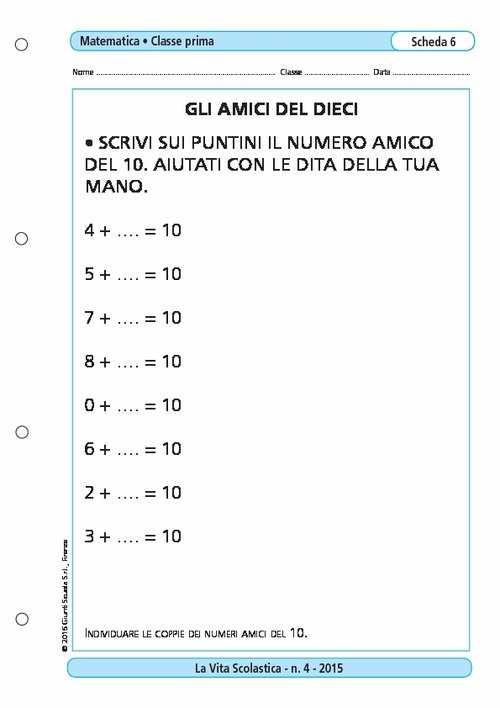 Gli amici del 10 | Giunti Scuola Gli amici del 10 | Giunti Scuola