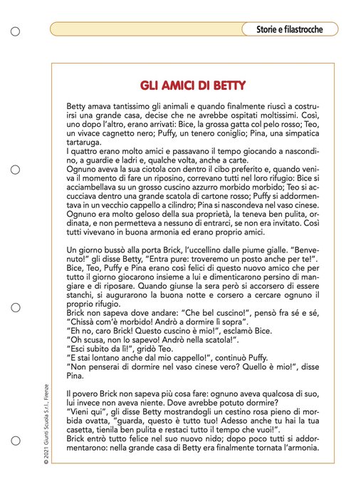 Gli amici di Betty - Testo | Giunti Scuola Gli amici di Betty - Testo | Giunti Scuola