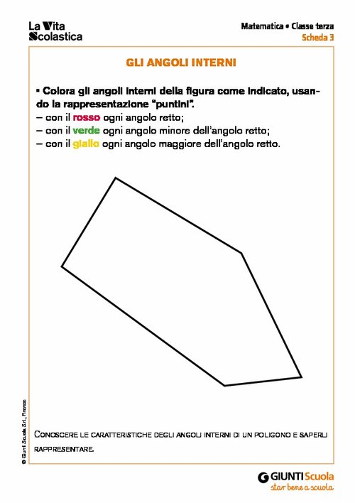 Gli angoli interni | Giunti Scuola Gli angoli interni | Giunti Scuola