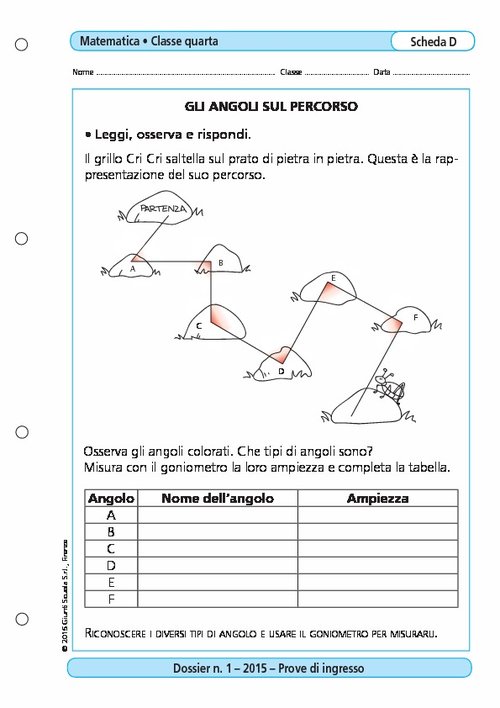 Gli angoli sul percorso | Giunti Scuola Gli angoli sul percorso | Giunti Scuola