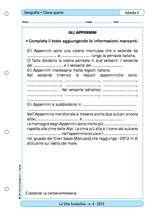 Gli Appennini | Giunti Scuola Gli Appennini | Giunti Scuola