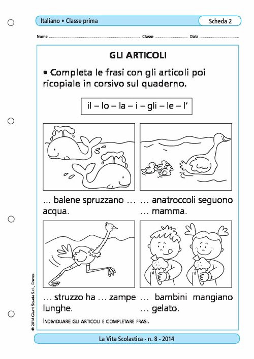 Gli articoli | Giunti Scuola Gli articoli | Giunti Scuola