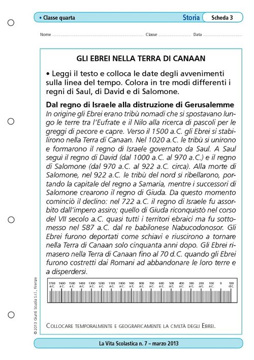 Gli ebrei nella terra di Canaan | Giunti Scuola Gli ebrei nella terra di Canaan | Giunti Scuola