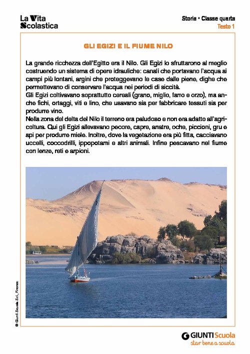 Gli Egizi e il fiume Nilo | Giunti Scuola Gli Egizi e il fiume Nilo | Giunti Scuola