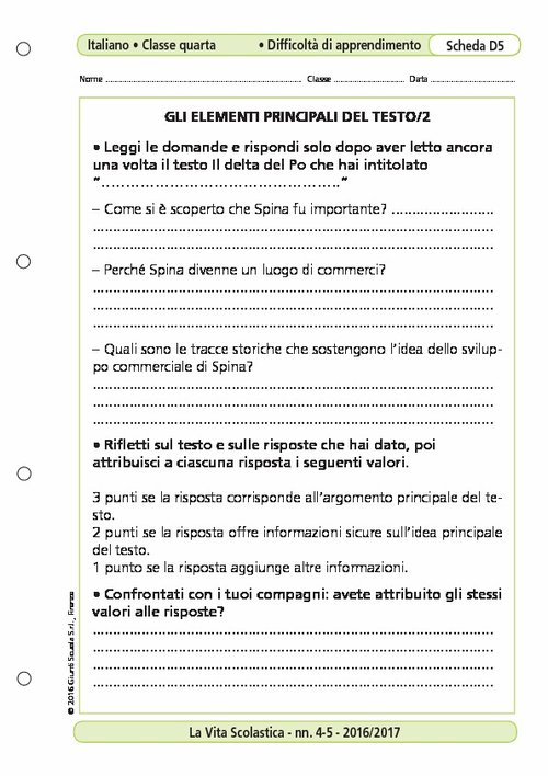 Gli elementi principali del testo/2 | Giunti Scuola Gli elementi principali del testo/2 | Giunti Scuola