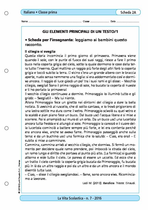 Gli elementi principali di un testo/1 | Giunti Scuola Gli elementi principali di un testo/1 | Giunti Scuola