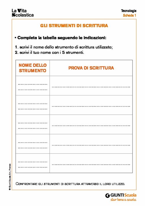 Gli strumenti di scrittura | Giunti Scuola Gli strumenti di scrittura | Giunti Scuola