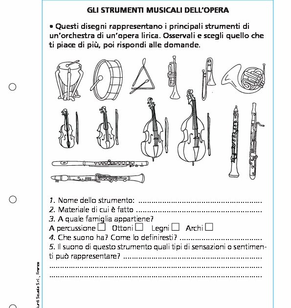 Gli strumenti musicali dell'opera Giunti Scuola Gli strumenti musicali dell'opera Giunti Scuola