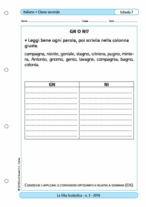 GN o NI? | Giunti Scuola GN o NI? | Giunti Scuola