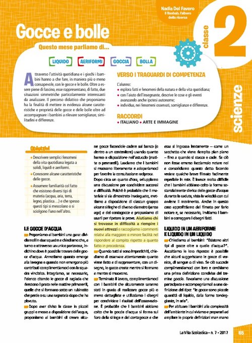 Gocce e bolle | Giunti Scuola Gocce e bolle | Giunti Scuola