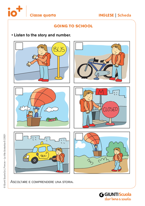 Going to school | Giunti Scuola Going to school | Giunti Scuola