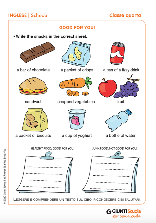 Good for you! | Giunti Scuola Good for you! | Giunti Scuola