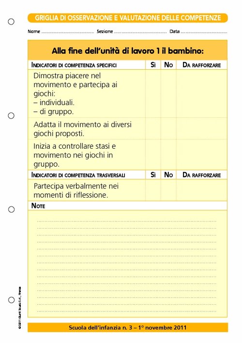 Griglia di osservazione e valutazione delle competenze - Il corpo in movimento 3 | Giunti Scuola Griglia di osservazione e valutazione delle competenze - Il corpo in movimento 3 | Giunti Scuola