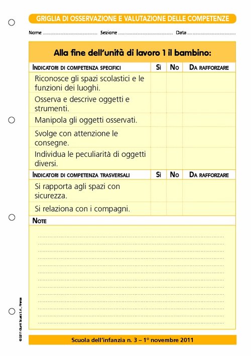 Griglia di osservazione e valutazione delle competenze - La conoscenza del mondo - Oggetti, fenomeni, viventi 3 | Giunti Scuola Griglia di osservazione e valutazione delle competenze - La conoscenza del mondo - Oggetti, fenomeni, viventi 3 | Giunti Scuola