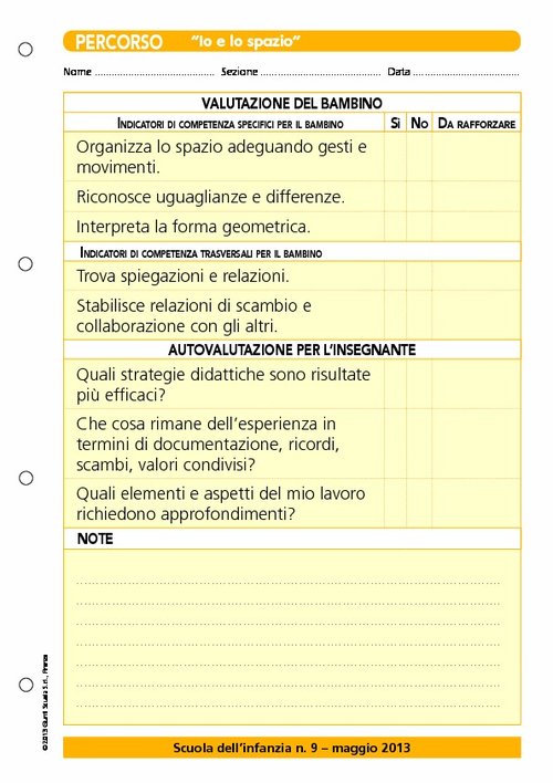Griglia di valutazione - Percorso: "Io e lo spazio" | Giunti Scuola Griglia di valutazione - Percorso: "Io e lo spazio" | Giunti Scuola