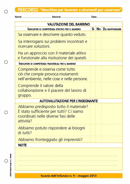 Griglia di valutazione - Percorso: Macchine per lavorare e strumenti per osservare" | Giunti Scuola Griglia di valutazione - Percorso: Macchine per lavorare e strumenti per osservare" | Giunti Scuola