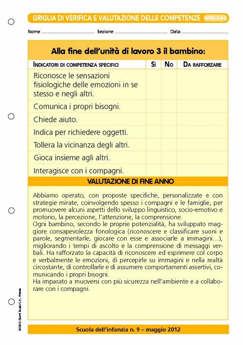 Griglia di verifica e valutazione delle competenze - Disabilità | Giunti Scuola Griglia di verifica e valutazione delle competenze - Disabilità | Giunti Scuola