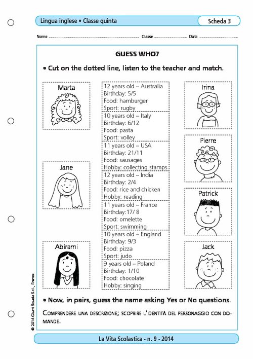 Guess who? | Giunti Scuola