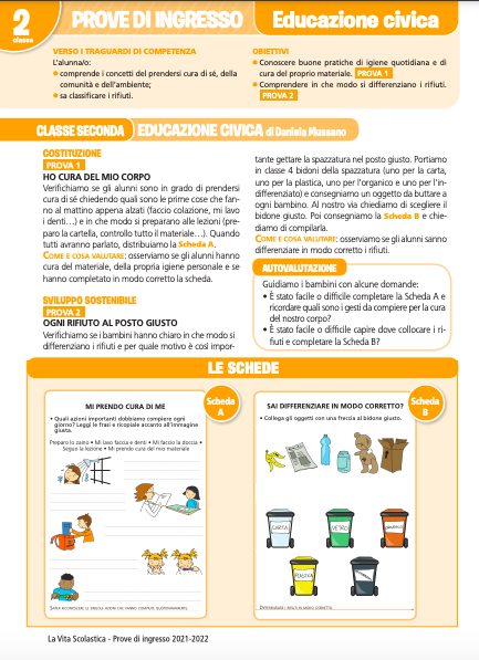 Guida alle prove di ingresso | Educazione Civica 2 | Giunti Scuola Guida alle prove di ingresso | Educazione Civica 2 | Giunti Scuola