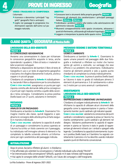 Guida alle prove di ingresso | Geografia 4 | Giunti Scuola Guida alle prove di ingresso | Geografia 4 | Giunti Scuola