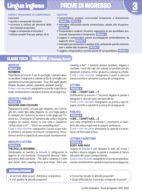 Guida alle prove di ingresso | Inglese 3 | Giunti Scuola Guida alle prove di ingresso | Inglese 3 | Giunti Scuola