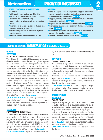 Guida alle prove di ingresso | Matematica 2 | Giunti Scuola