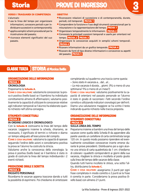 Guida alle prove di ingresso | Storia 3 | Giunti Scuola Guida alle prove di ingresso | Storia 3 | Giunti Scuola