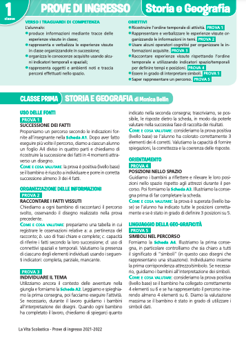 Guida alle prove di ingresso | Storia e Geografia 1 | Giunti Scuola Guida alle prove di ingresso | Storia e Geografia 1 | Giunti Scuola