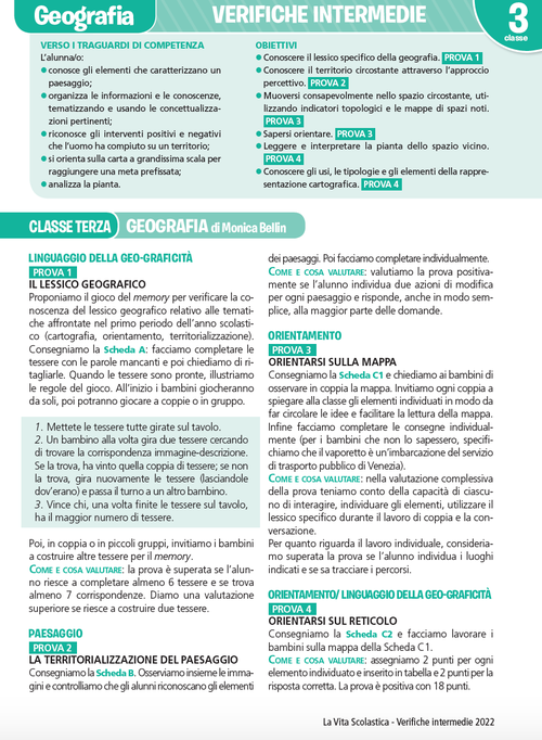 Guida alle verifiche intermedie | Geografia 3 | Giunti Scuola Guida alle verifiche intermedie | Geografia 3 | Giunti Scuola