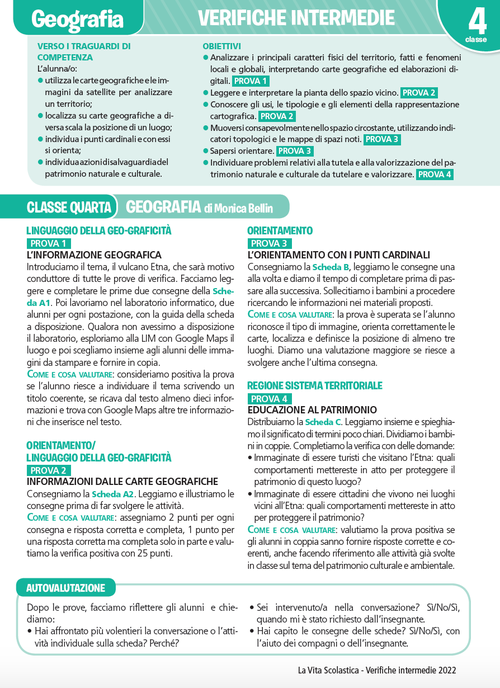 Guida alle verifiche intermedie | Geografia 4 | Giunti Scuola Guida alle verifiche intermedie | Geografia 4 | Giunti Scuola