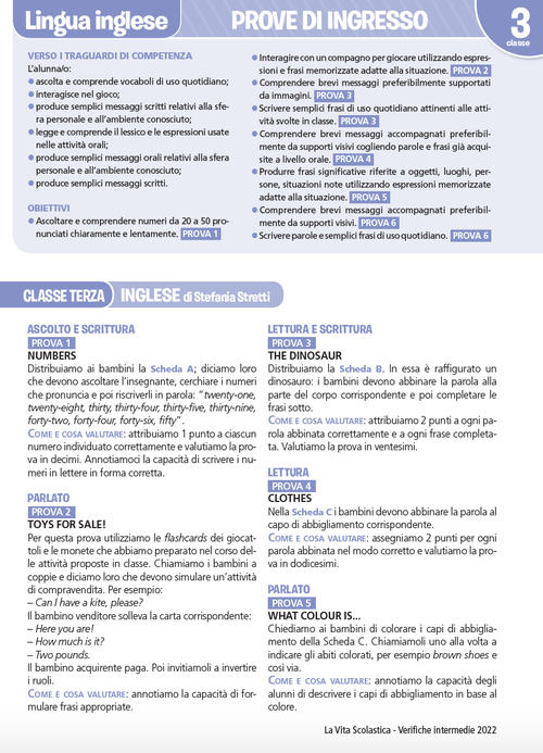 Guida alle verifiche intermedie | Inglese 3 | Giunti Scuola Guida alle verifiche intermedie | Inglese 3 | Giunti Scuola