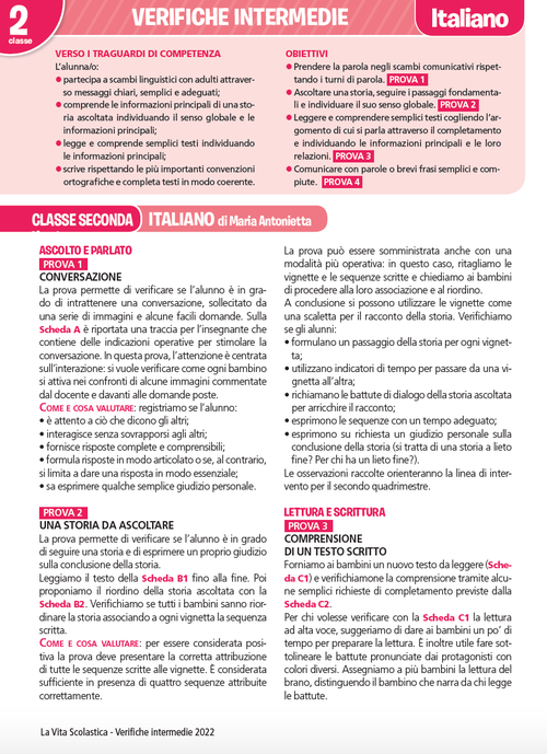 Guida alle verifiche intermedie | Italiano 2 | Giunti Scuola Guida alle verifiche intermedie | Italiano 2 | Giunti Scuola