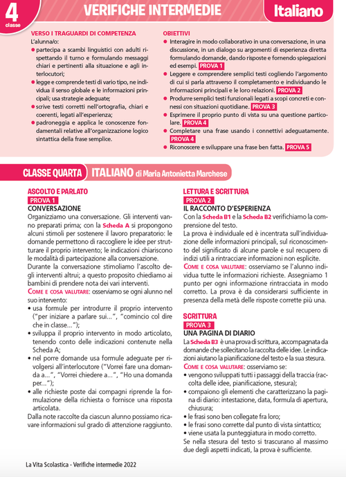 Guida alle verifiche intermedie | Italiano 4 | Giunti Scuola Guida alle verifiche intermedie | Italiano 4 | Giunti Scuola