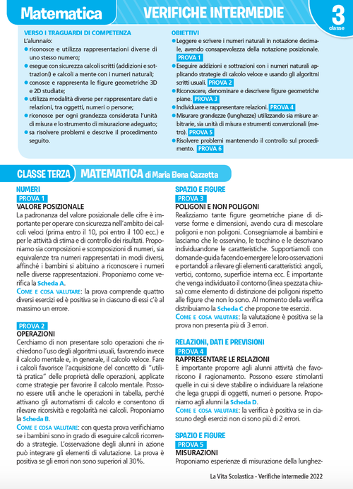 Guida alle verifiche intermedie | Matematica 3 | Giunti Scuola Guida alle verifiche intermedie | Matematica 3 | Giunti Scuola