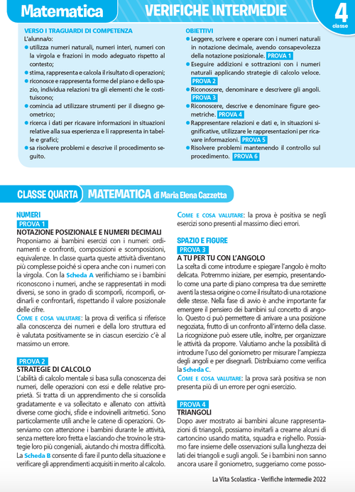 Guida alle verifiche intermedie | Matematica 4 | Giunti Scuola Guida alle verifiche intermedie | Matematica 4 | Giunti Scuola