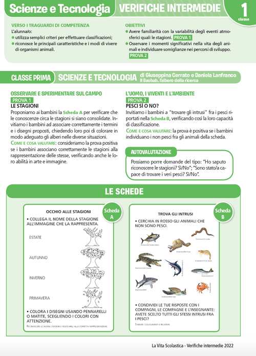 Guida alle verifiche intermedie | Scienze e Tecnologia 1 | Giunti Scuola Guida alle verifiche intermedie | Scienze e Tecnologia 1 | Giunti Scuola
