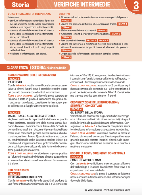 Guida alle verifiche intermedie | Storia 3 | Giunti Scuola Guida alle verifiche intermedie | Storia 3 | Giunti Scuola