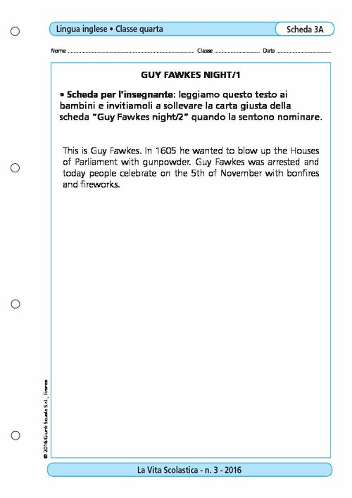 Guy Fawkes Night/1 | Giunti Scuola Guy Fawkes Night/1 | Giunti Scuola