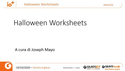 Halloween Worksheets | Giunti Scuola