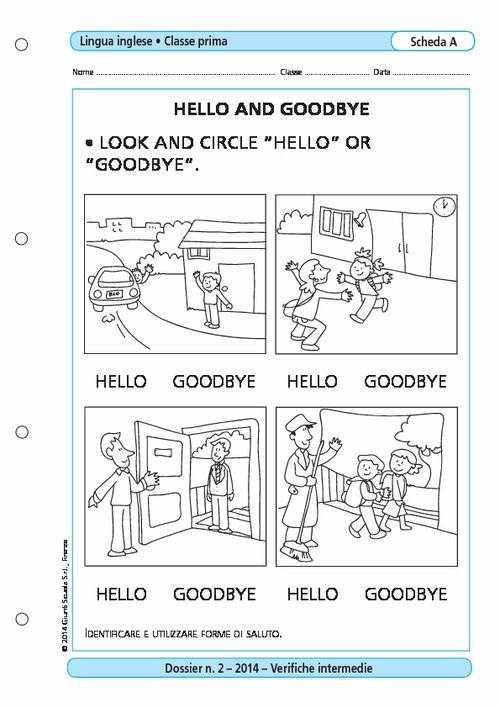 Hello and goodbye | Giunti Scuola Hello and goodbye | Giunti Scuola