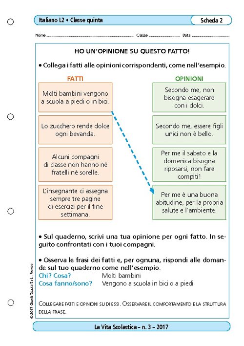 Ho un'opinione su questo fatto! | Giunti Scuola Ho un'opinione su questo fatto! | Giunti Scuola