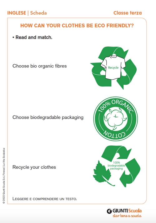 How can your clothes be eco friendly? | Giunti Scuola