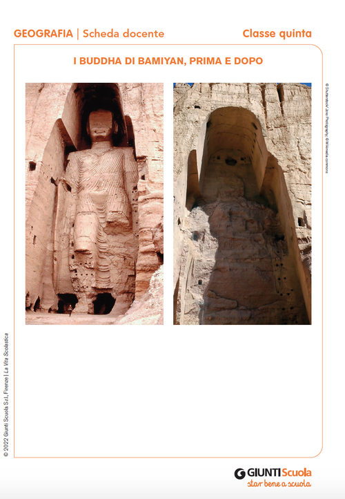 I Buddha di Bamiyan, prima e dopo | Giunti Scuola I Buddha di Bamiyan, prima e dopo | Giunti Scuola