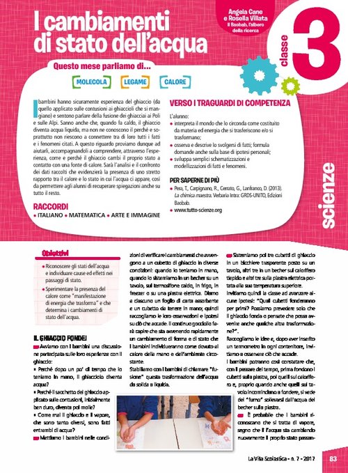 I cambiamenti dello stato dell'acqua | Giunti Scuola I cambiamenti dello stato dell'acqua | Giunti Scuola